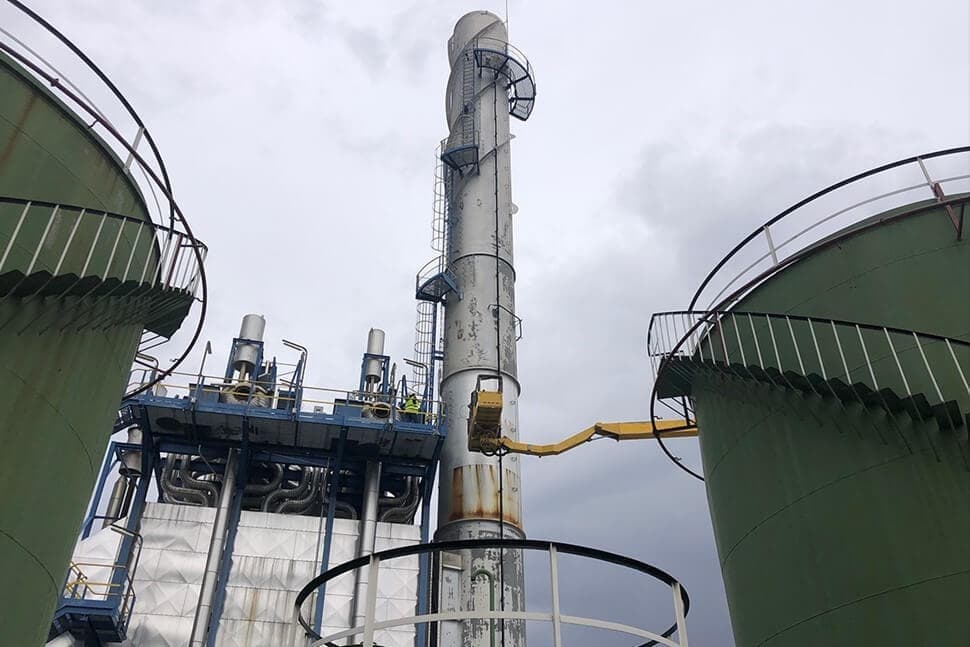 Obturateur gonflable pour cheminée dusine