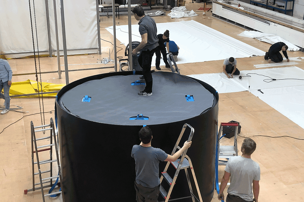 Plate forme de travail gonflable 7