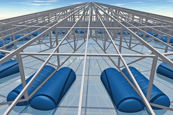Flotteurs gonflables pour toit de silo technologie Highpoint